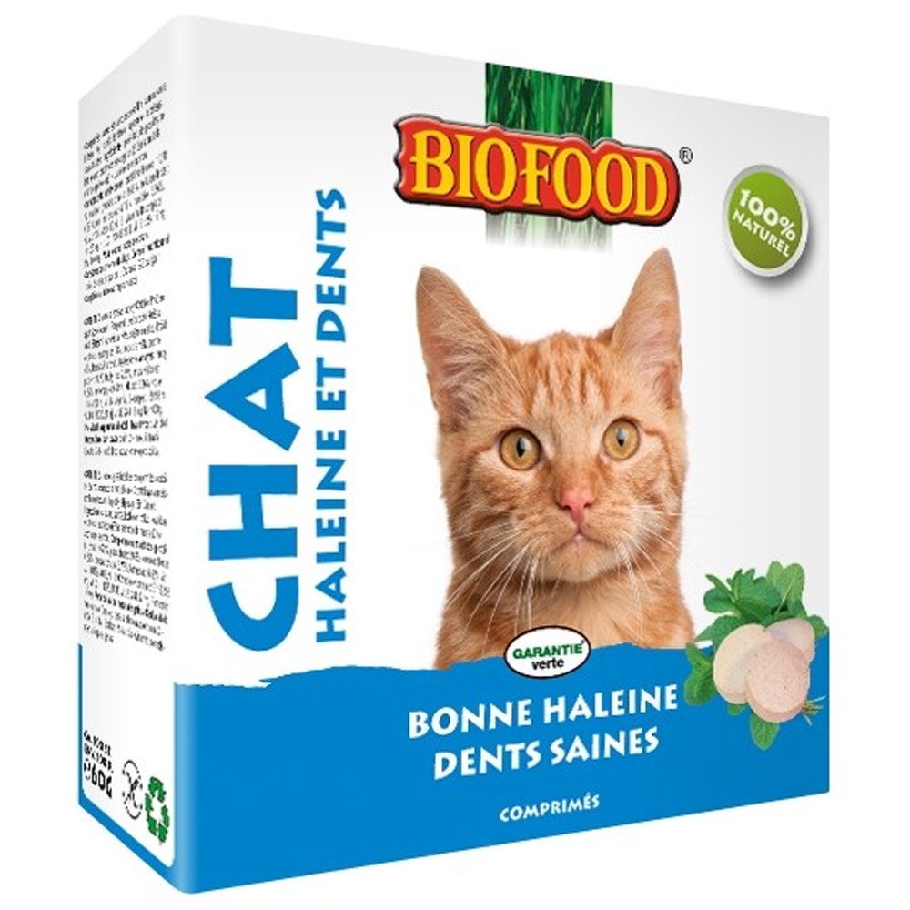 Biofood BF Petfood Aliento y Dientes de Gato 100 Comprimidos