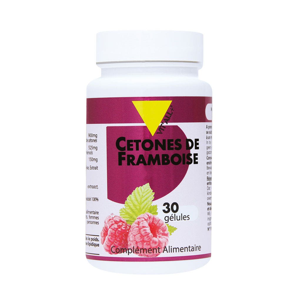 Vit'All+ Cetona de frambuesa 30 cápsulas