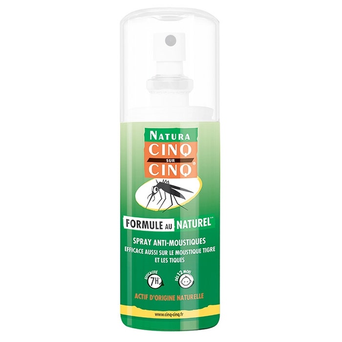 Spray Antimosquitos Natural A Partir De 12 Meses 100 ml Cinq Sur Cinq