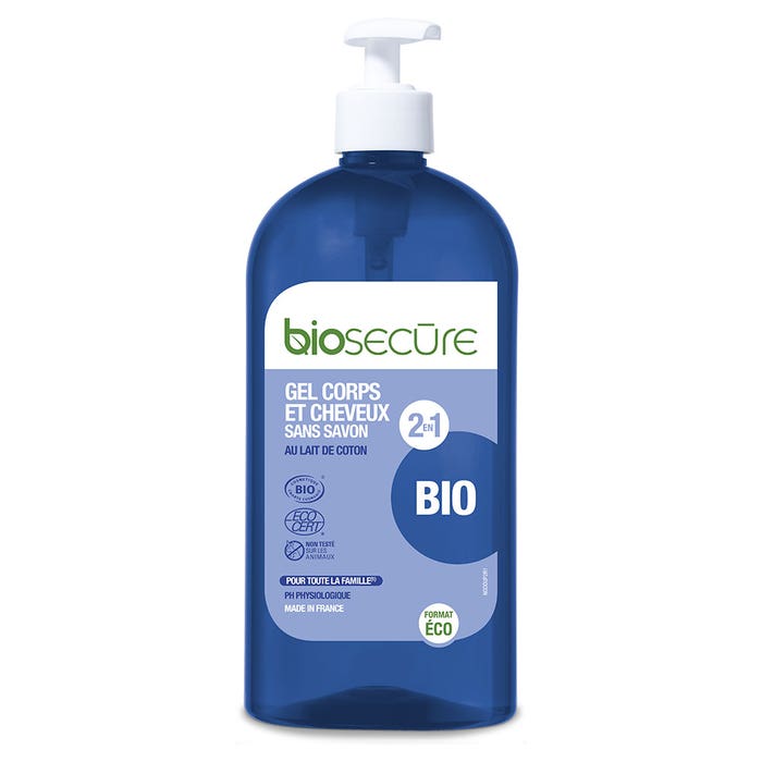 Bio Secure Gel para Cuerpo y cabello sin jabón ecológico 730 ml