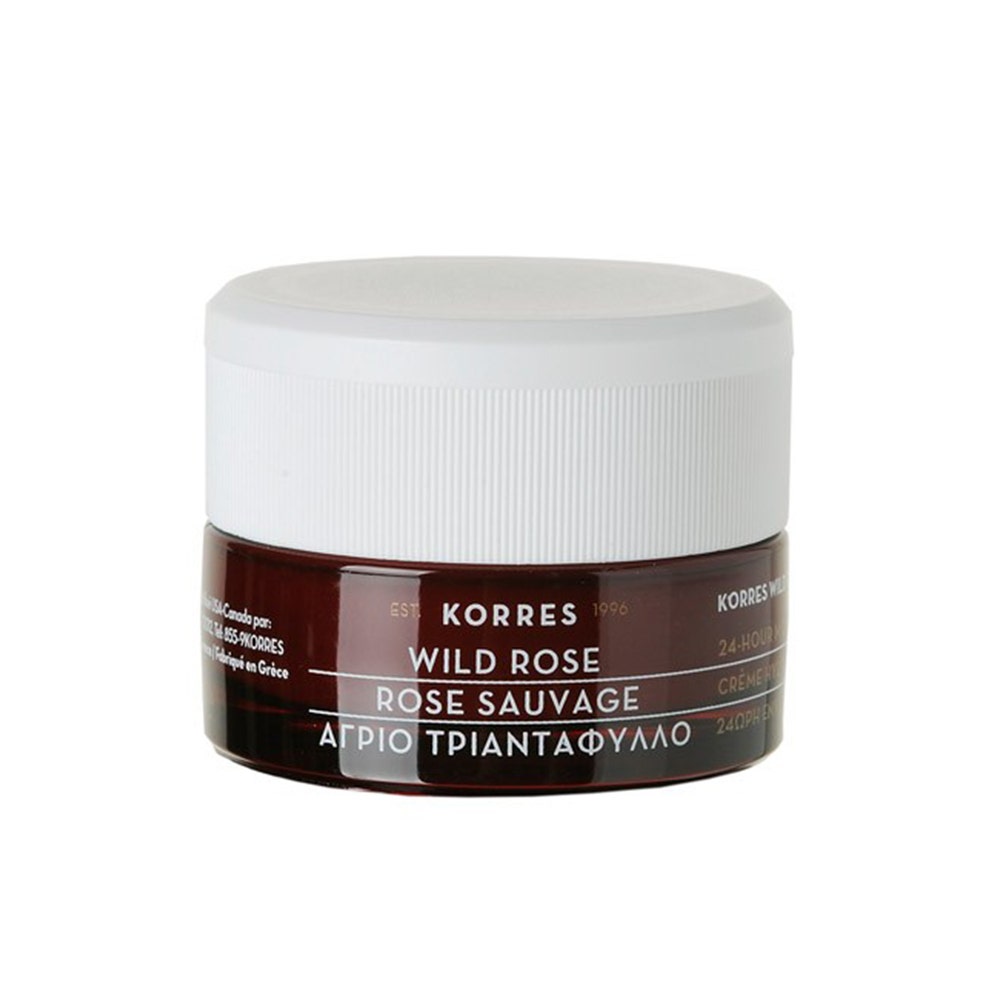 Korres Rosa Silvestre Crema Hidratante Iluminadora 24h Pieles Normales A Secas Spf6 40 ml