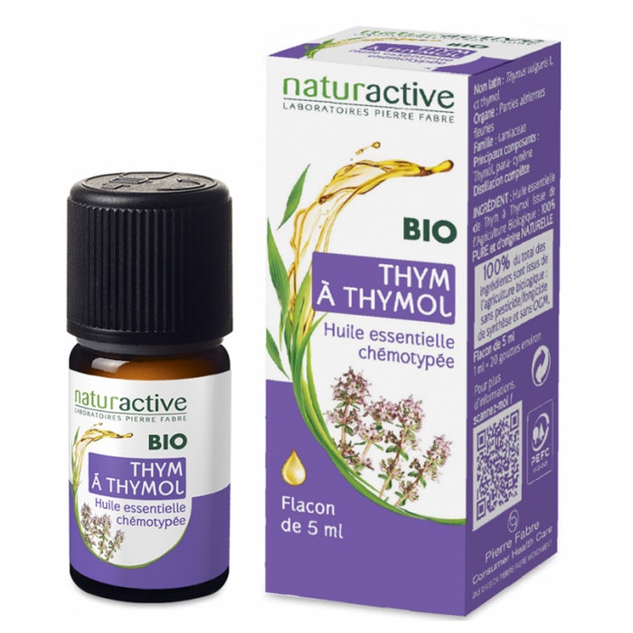 Naturactive Aceite Esencial Bio Tomillo Qt Timol 5 ml