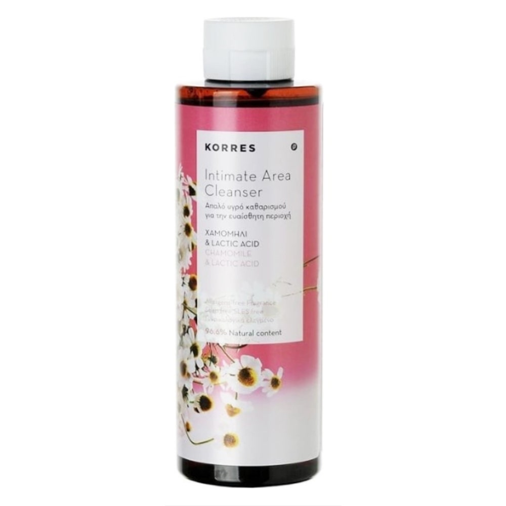 Korres Gel espumoso limpiador higiene íntima camomila y ácido láctico 250ml