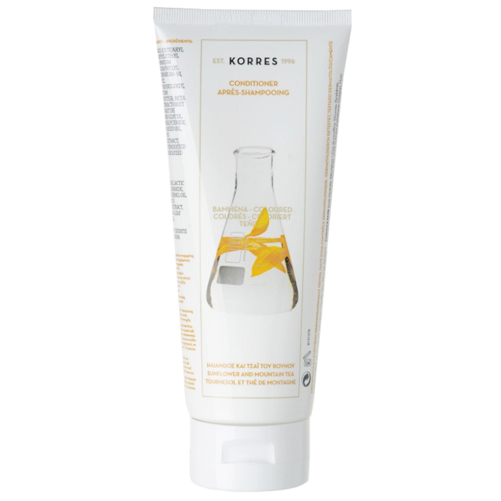 Korres Acondicionador Reparador Cabello Tenido Girasol Y Te De Montana 200ml