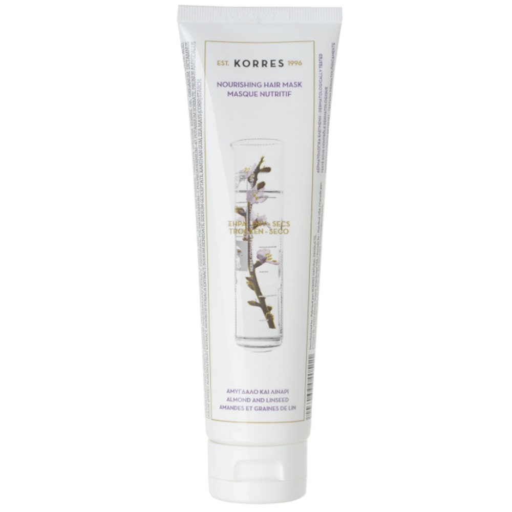 Korres Mascarilla Nutritiva Para Cabello Seco Y Estropeado Almendras Y Semillas De Linaza 125ml