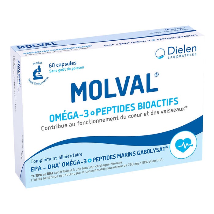Molval - Omega 3 + Aminoacidos 60 Capsulas Dielen