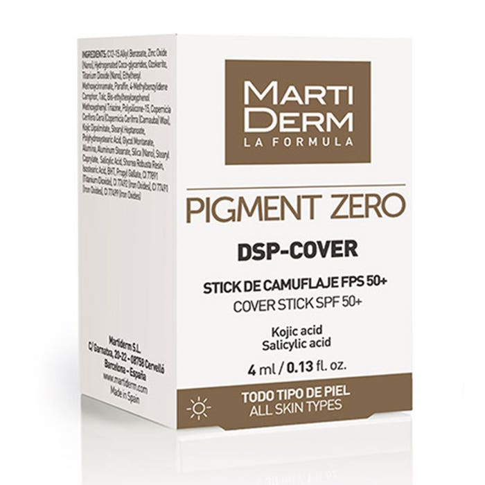 Cover Stick Dsp 40ml Pigment Zero Martiderm