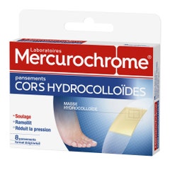 Mercurochrome Apósitos hidrocoloides callos para dedos 8 unidades
