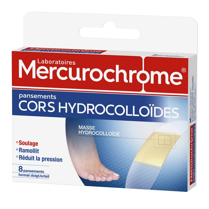 Apósitos hidrocoloides callos para dedos 8 unidades Mercurochrome