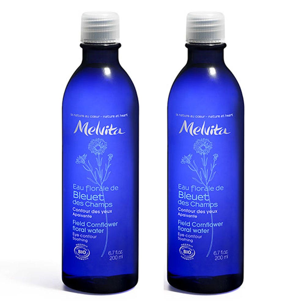 Melvita Agua Floral De Aciano 400 Ml – Gesichtswasser Aus Kornblumenwasser, Nicht Fettend, Für Empfindliche Haut