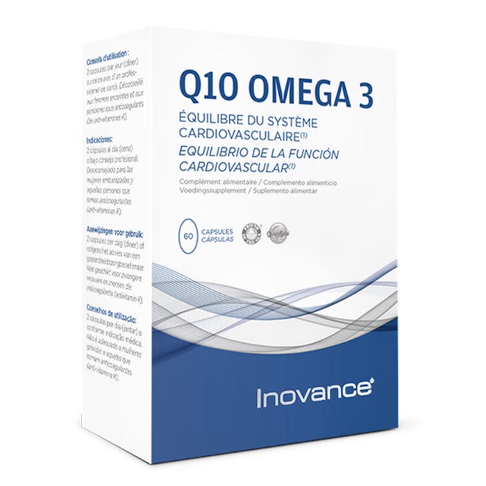 Q10 Omega3 60 Cápsulas Inovance