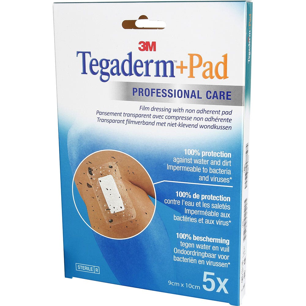 3M Tegaderm Pad Apósitos Film 9cm X 10cm x5