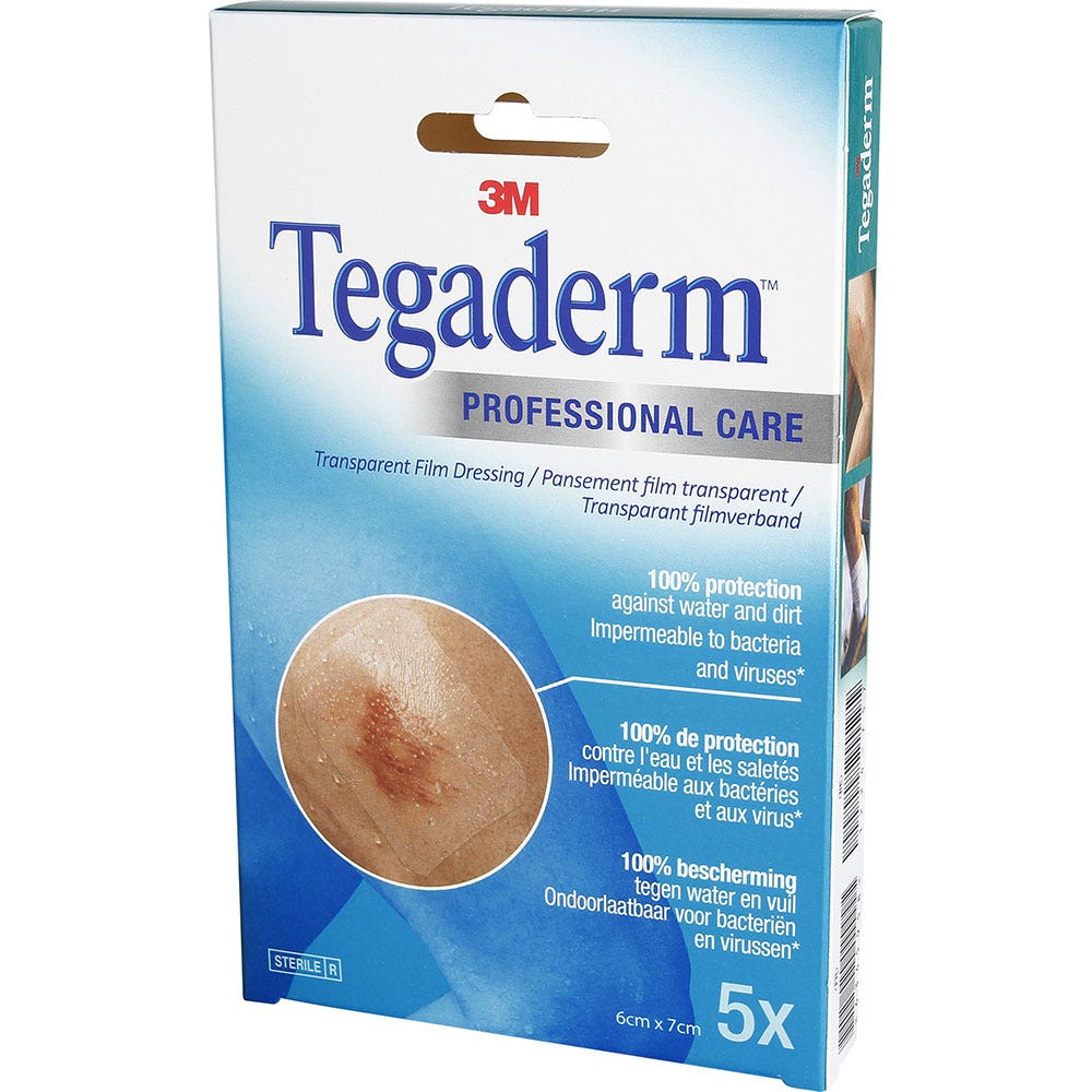 3M Tegaderm Apósitos Adhesivos Transparentes 6cm X 7cm x5