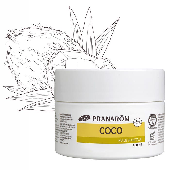 Aceite Vegetal De Coco Bio 100 ml Les Huiles Végétales Pranarôm