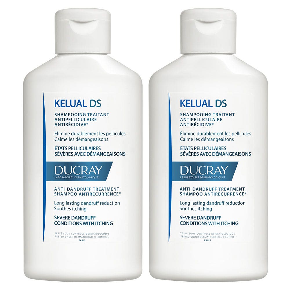 Ducray Champú anticaspa irritaciones severas 2x100ml