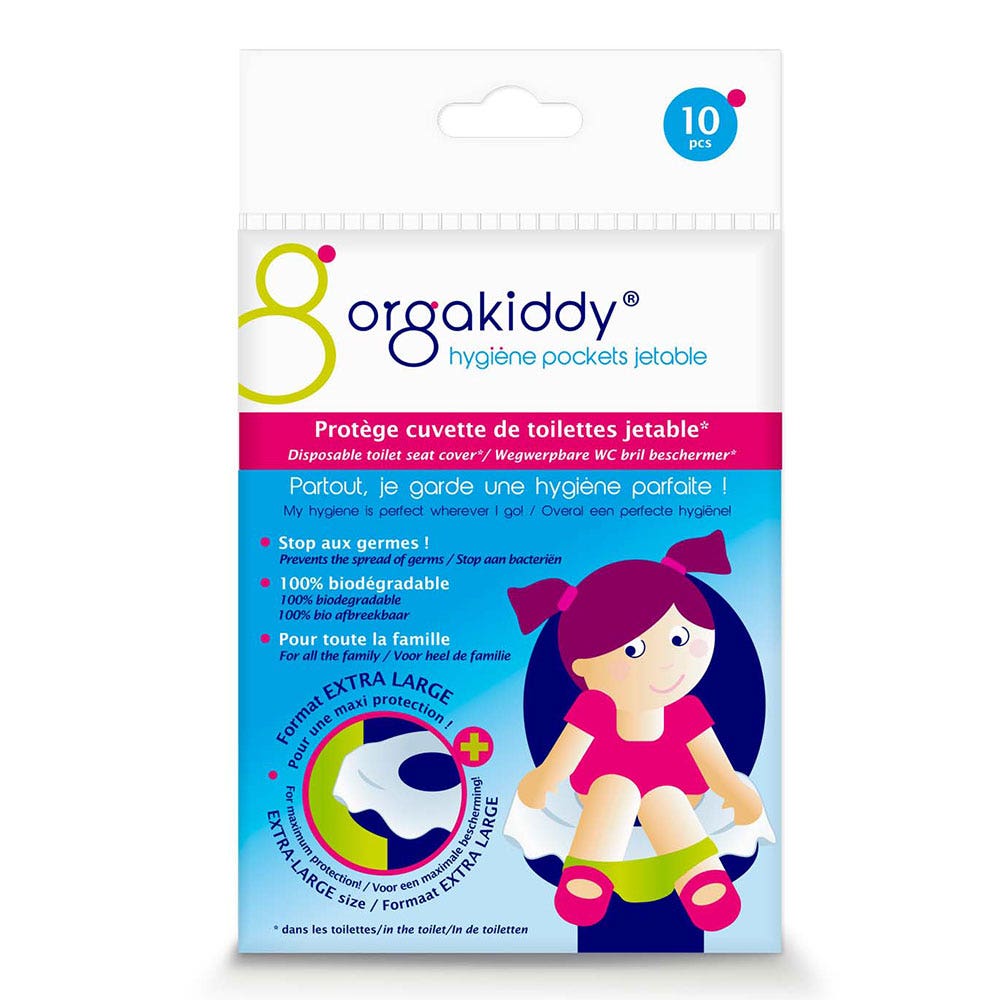 Orgakiddy Protector Desechable Para Inodoro Extra Grande X10