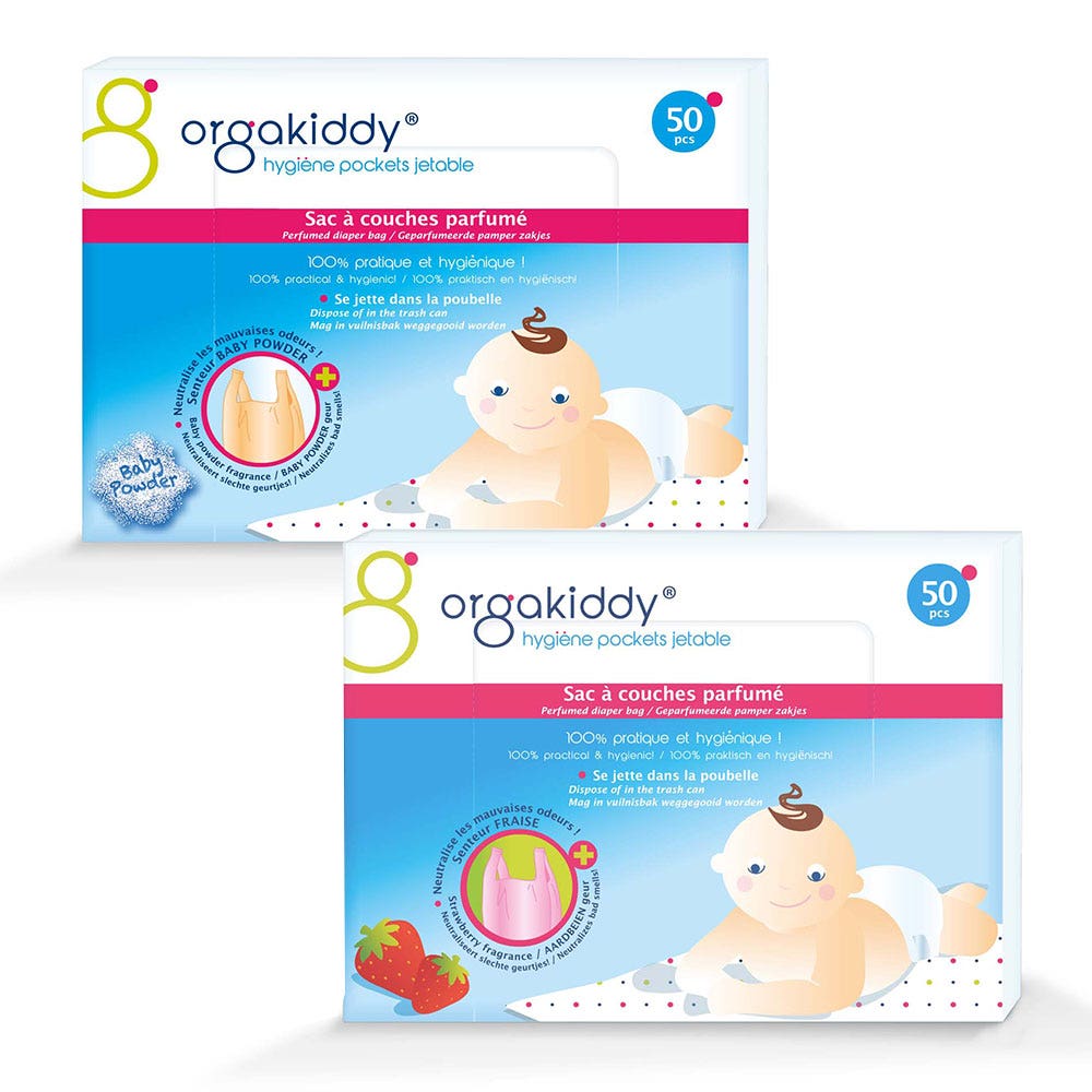 Orgakiddy Bolsa Perfumada Para Pañales X50