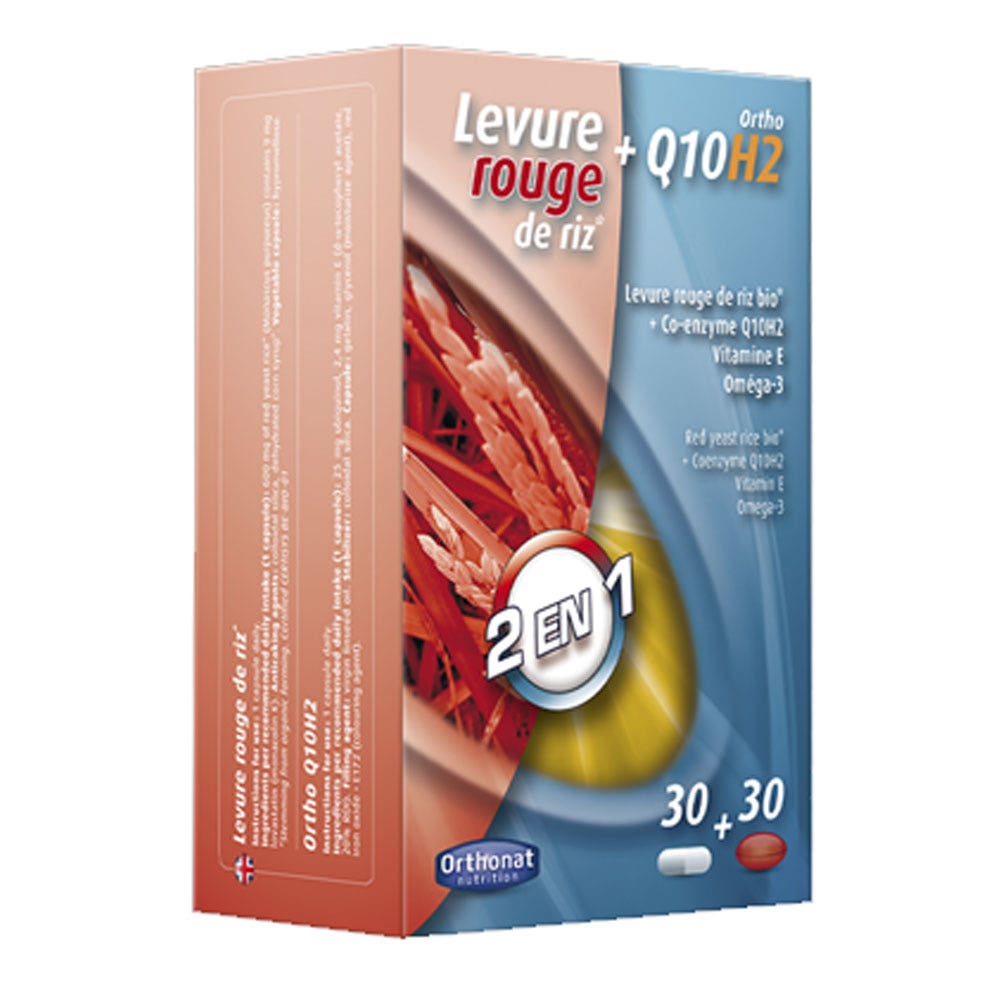 Orthonat Levadura de Arroz Rojo Ortho Q10 H2 30 Cápsulas