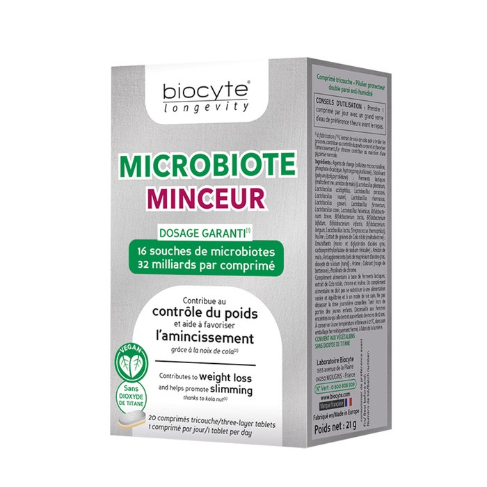 Biocyte Microbiote Adelgazamiento 20 Comprimidos