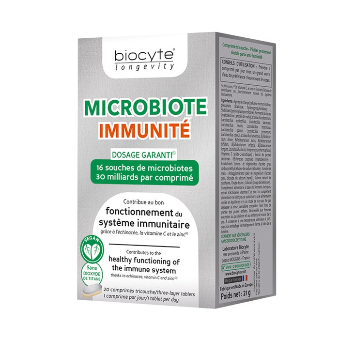 Biocyte Microbiote Inmunidad 20 Comprimidos