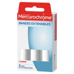 Mercurochrome Bandas elásticas 2mx7cm X3