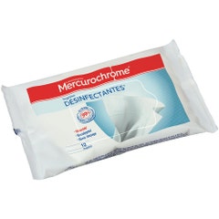 Mercurochrome Toallitas desinfectantes estuche fresco x12