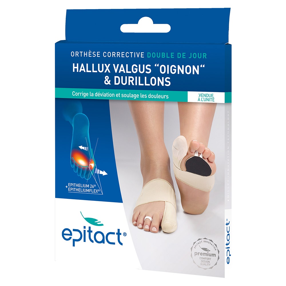 Epitact Ortesis correctora para hallux valgus y durezas pie izquierdo