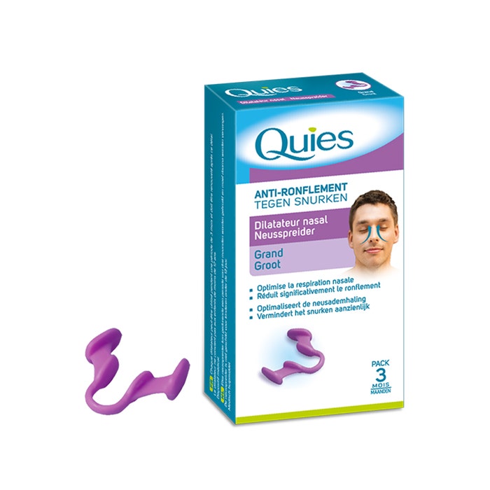 Quies Dilatador nasal antirronquidos pack grande 3 meses x1 - Easypara