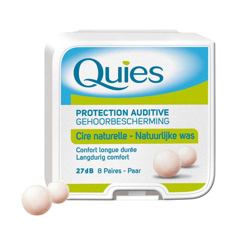 Quies Protección auditiva cera 8 pares 8 pares