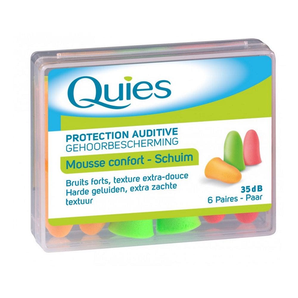 Quies Proteccion Auditiva Espuma Confort 35db 6 Pares