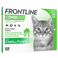 Frontline Combo Spot-on Gatos Y Hurones 6 Pipetas De 6 Pipettes De 0.5ml