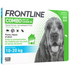 Frontline Combo Spot-on Perro M 10- 6 Pipetas De 6 Pipettes De 1,34ml