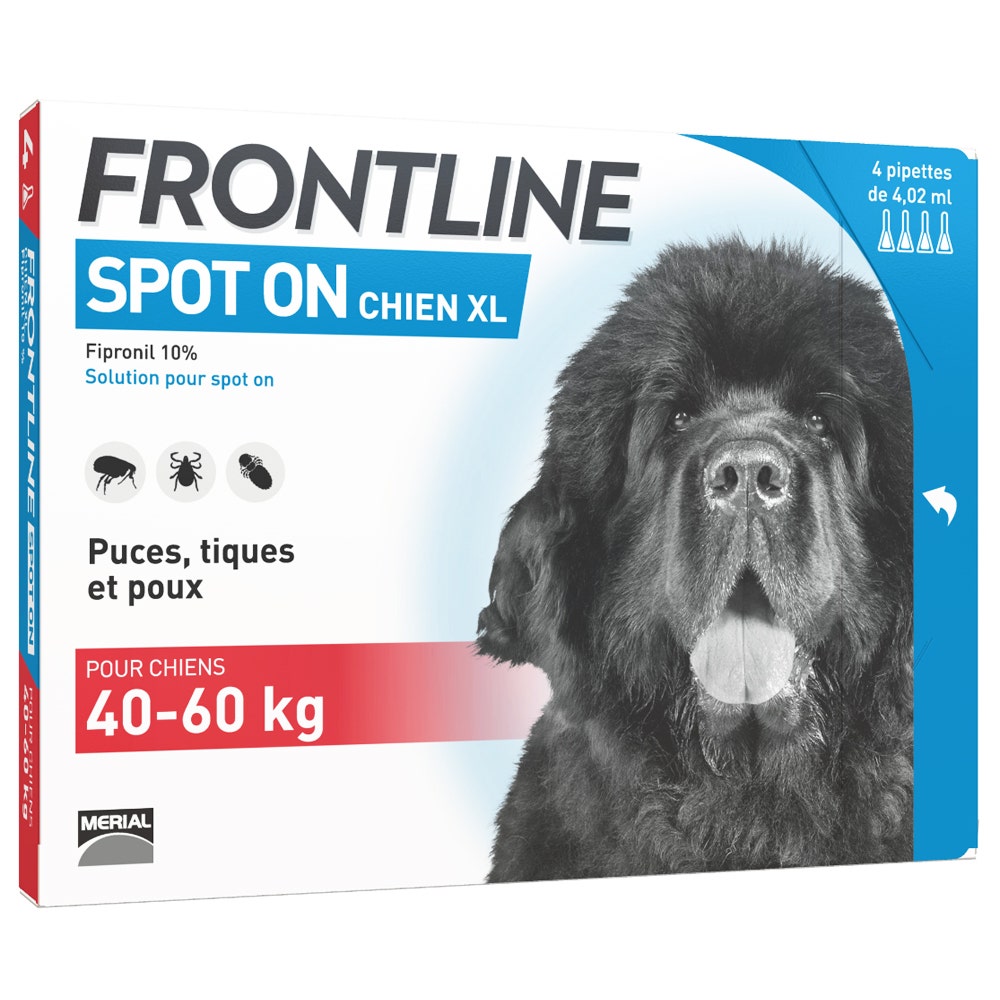 Frontline Spot-on Perro Xl 40- 4 Pipetas De 4 Pipettes de 4,02ml