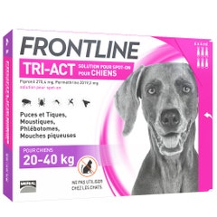 Frontline Tri-act Spot-on Perros 20-40kg 8 pipetas de 4ml