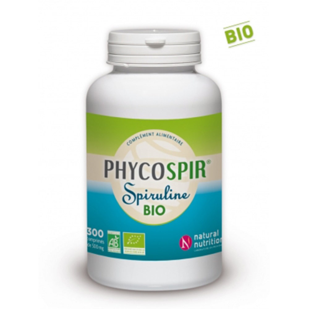 Natural Nutrition Espirulina Phycospir Bio 300 Comprimidos