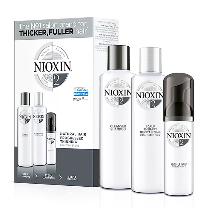 System 2 Kit de cuidado densificante para cabello natural y muy claro 340 ml Nioxin