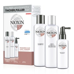 Nioxin Kit System 3 Soin Densifiant Cheveux Colores Et Legerement Clairsemes 350 ml