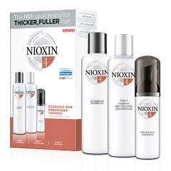 Nioxin Kit System 4 Soin Densifiant Cheveux Colores Et Tres Clairsemes 340 ml