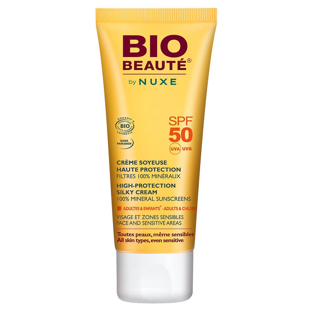 Bio Beaute By Nuxe Crema Sedosa Proteccion Alta Rostro Y Zonas Sensibles Spf50 50ml