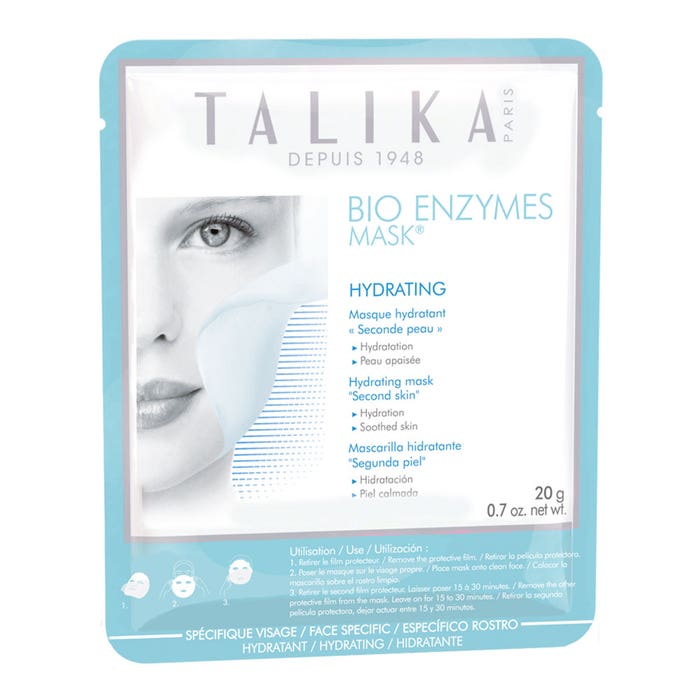 Bio Enzymes Mascarilla hidratante segunda piel 20g Talika