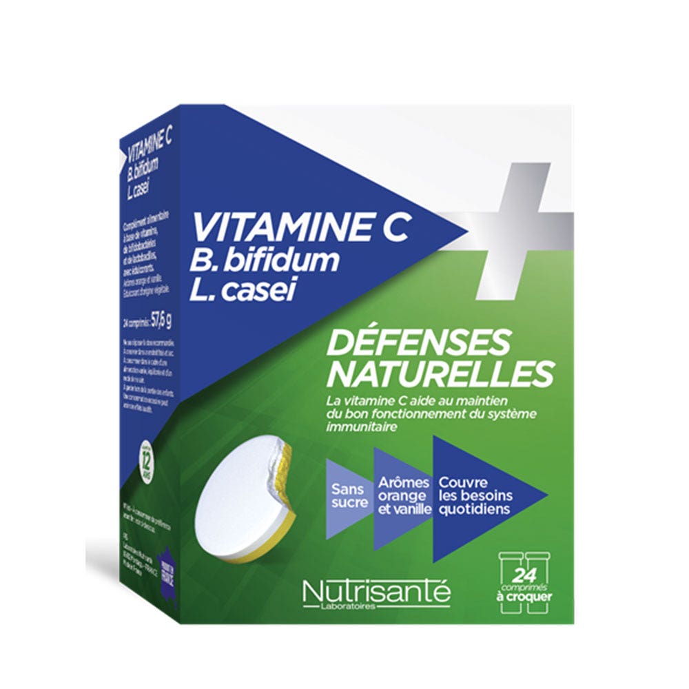 Nutrisante Vitamina C + Probioticos 24 Comprimidos