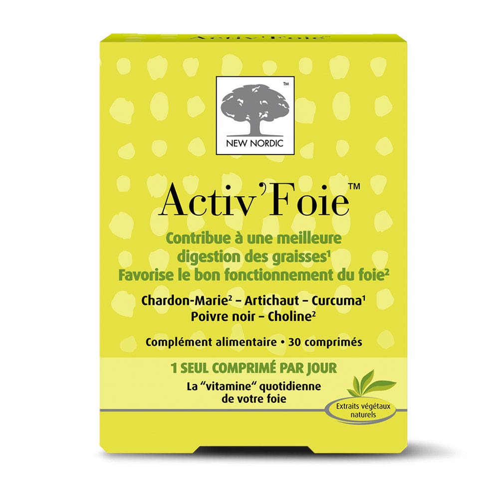 New Nordic Hígado activ 30 comprimidos