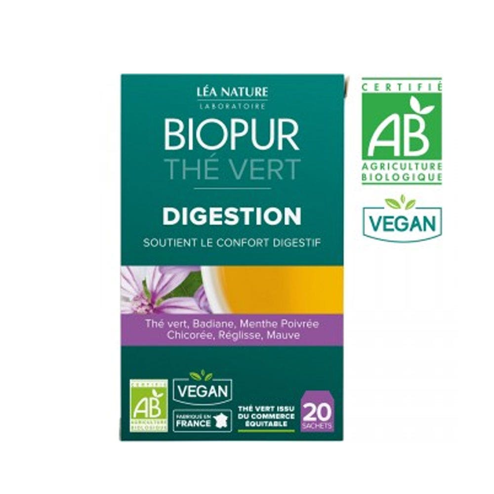 Biopur Te Verde Digestion Bio 20 Bolsitas
