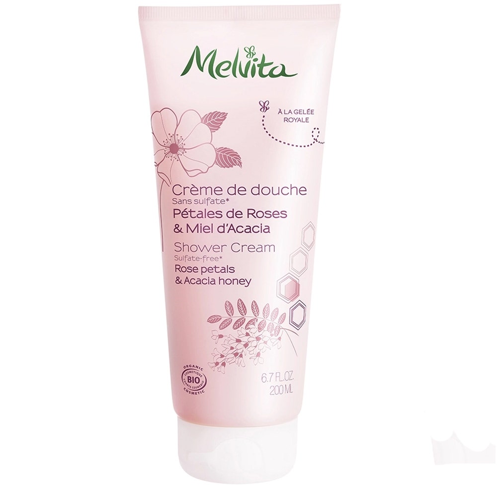 Melvita Crema de ducha pétalos de rosas y miel de acacia bio 200ml