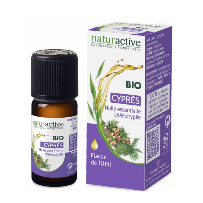 Naturactive Aceite esencial de ciprés ecológico 10 ml