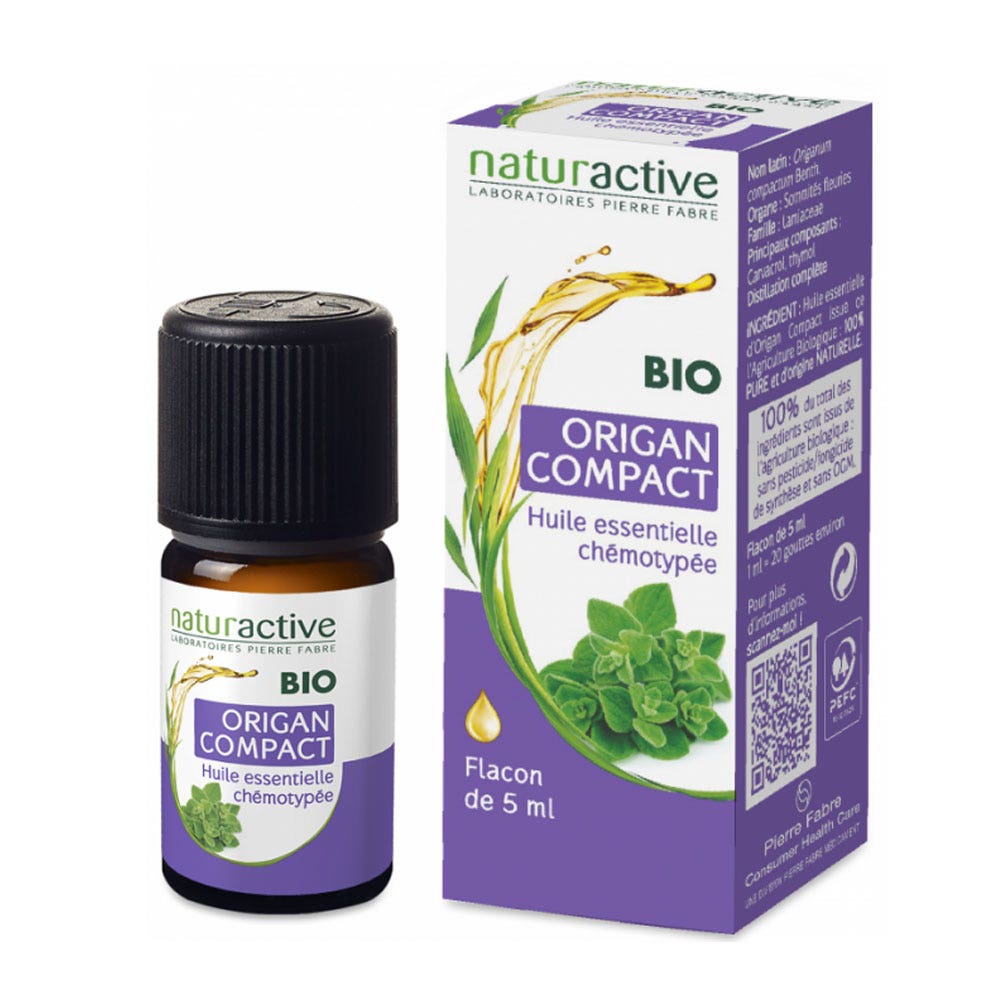 Naturactive Aceite esencial bio orégano compact 5 ml