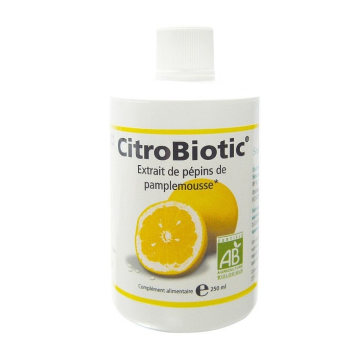 Extracto de semilla de pomelo ecológico con vitamina C 250 ml Citrobiotic