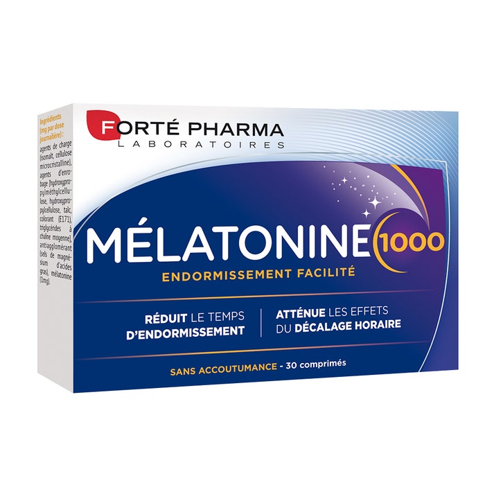 Melatonina 1000 conciliar el sueño 30 comprimidos Forté Nuit Endormissement facilité Forté Pharma