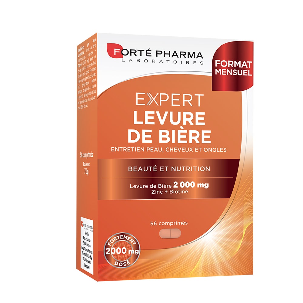 Forté Pharma Expert Capilar Levadura de cerveza cabello uñas y piel enriquecida con zinc y biotina 56 comprimidos