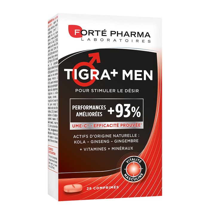 Tigra+ Men 28 Comprimidos 28 comprimés Vitalité Masculine Forté Pharma